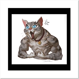 Muscle Cat Posters and Art